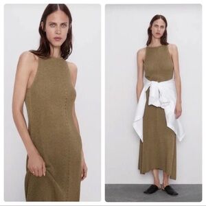 Zara bloggers favorite Knit Long Maxi Dress